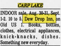 Dew Drop Inn - Aug 28 1980 Ad (newer photo)